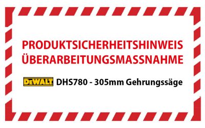 Sicherheitshinweis Dewalt